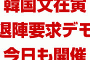 韓国政府パニック！　文在寅退陣要求デモ、今日も開催される！　日本でも支持率32%と報道されてしまう！