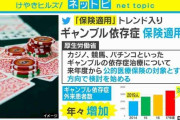 “ギャンブル依存症治療を保険適用”のニュースにSNSで批判の声ｗｗｗ