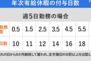 有給休暇｢6年勤めれば20日間貰えます、休む理由は自由です、仕事してないのにお金を貰えます｣←この神制度