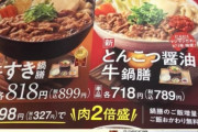 【悲報】X民「吉野家でとんこつ醤油牛御膳を頼んだらなぜかお会計が899円だった」