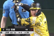 阪神 大山(30)  .267 4本  38打点 4盗塁