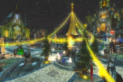 【FF14】景色がめちゃくちゃ綺麗！暁月で実装されたハウジングエリア「エンピレアム」の街並みが星芒祭(クリスマス)仕様に！