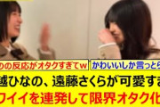 大越ひなの、遠藤さくらが可愛すぎてカワイイを連発して限界オタク化するwww【乃木坂46・乃木坂配信中・乃木坂工事中】