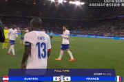 【速報】 EURO2024優勝候補フランスさん、オーストリア相手にオウンのみでなんとか勝利ｗｗｗｗｗ