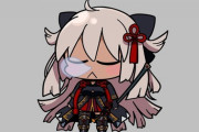 【FGO】寝ているミニ沖田ちゃん！！　鼻風船かわいいなｗ