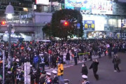 【悲報】渋谷スクランブル交差点、コロナ禍もカウントダウンで大混雑