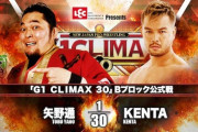 「G1 CLIMAX 30」Bブロック公式戦 矢野通vsKENTA【10.11愛知】