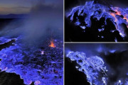 世界の珍百景！青い溶岩を吐き出す火山が海外で話題に　海外の反応