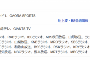 【悲報】本日の阪神戦、サンテレビとGAORAでしか放送がない