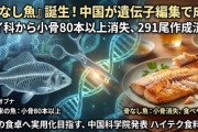 【速報】中国、遺伝子編集で小骨のない奇型魚を生み出す「骨のない食べやすい魚として食卓へ」