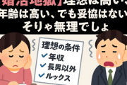 【婚活地獄】理想は高い、年齢は高い、でも妥協はしない…そりゃ無理でしょ
