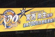 日ハム宮西、通算700試合登板達成！