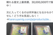 【悲報】ただの紙カード、3千万円で販売されてしまう