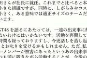【NGT48】運営親会社社長、ファンに長文の訴え　山口真帆騒動を反省　誹謗中傷には法的措置「今後は全て、法的手段で対抗します」