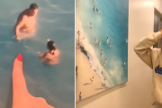 偶然のホラー。民泊した部屋の壁に、10年前の自分が写った写真が飾られていた