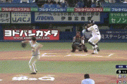 【GIF】神宮球場、あり得ない落球で悲鳴がｗｗｗｗｗｗ