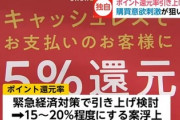 政府、キャッシュレス還元15％～20％に引き上げ検討