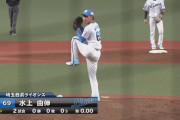 【朗報】西武水上「投げっぷり」を褒められる