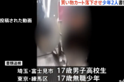【動画】エスカレーターからカートを落下させた17歳の少年二人が出頭し書類送検される「その場のノリと勢いでカートを落としてしまった」