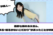 【元乃木坂46】西野七瀬のお父さん、ある“揺るがないこだわり”があったことが判明