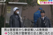 【修羅の国】警察官と万引き犯がもみ合いになり、拳銃を奪われ発砲されるｗｗｗｗｗｗｗ