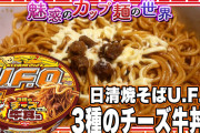 日清焼きそばUFO、「チーズ牛丼味」発売www