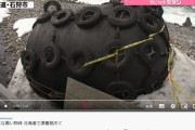 【動画あり】北海道の海岸に「巨大な謎の黒い物体」の漂着が相次ぐ