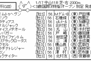 1/17(日) 第61回 京成杯(GIII) part2