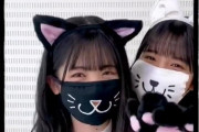 【乃木坂46】筒井あやめ×早川聖来 永遠に見てられる ねこぱんちダンス.gif『あやめねこ撮影中』