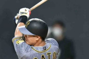 阪神・佐藤輝　４３打点目で球団新人単独８位に　五回に右翼線２点二塁打