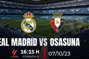 ◆リーガ◆9節 マドリー×オサスナ マドリー、ベリンガムまた2G！ヴィニとホセルも決めて4-0と完勝！首位堅持