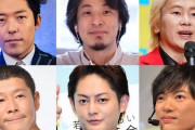 教養系YouTuberランキング、発表される　1位ひろゆき、2位中田敦彦、3位カズレーザー、4位DaiGo、5位前澤友作、6位堀江貴文