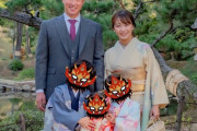 カープ堂林×マスパンが七五三の写真公開！和服姿で3児と幸せ家族ショット