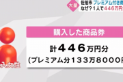 プレミアム付き商品券４４６万円分購入して車を購入した佐伯市の女性が市議会で話題に…プレミアム分１３３万円