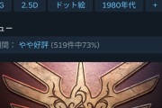 【朗報】ドラクエ1＆2、初期のネガキャンに負けず評価ジワ伸びによりついにSTEAM評価が『非常に好評』に到達
