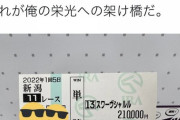【破滅的ギャンブラー誕生】初任給を全額競馬に突っ込んだ人が羨ましすぎるｗｗｗｗｗｗ