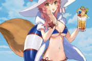 【FGO】水着姿の玉藻ちゃんイラスト！！　水着玉藻ちゃん最高です！！