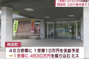 職員「463世帯に10万円配らなきゃ……」→1世帯に4630万円が振り込まれる　誤った振込依頼書が原因　振り込み対象名簿は「フロッピーディスク」で提出