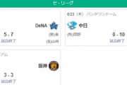 【順位スレ】ヤ(10)巨-=/=-広=De-神-中