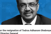 【ｗ】ＷＨＯテドロス事務局長の解任署名、９９万人突破！１００万人目前ｗｗｗｗ