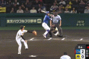 【阪神】6回表 村上、京田にタイムリーを許し3点差に広がる