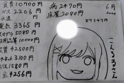 【画像】Vtuber信者の家計簿、ヤバすぎるwwww