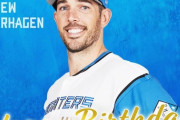 今日はドリュー・バーヘイゲン投手の誕生日です！おめでとうございます！