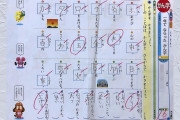 小学生「漢字テストかえってきた！さて何点かな～」教師「16点」