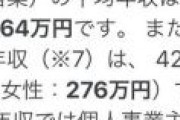 自営業の平均年収384万円、手取り267万円 ← 儲からないと判明！