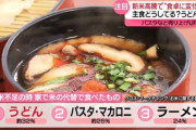 日本人のお米離れ。主食はうどんにシフト…