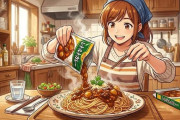 ゆでたスパゲティーにレトルトカレーかけるのあり？