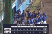 【練習試合結果】[2021/2/24] DeNAベイスターズ(二軍)vs沖縄電力は４－６で負け　明日から笠井と桑原が一軍合流
