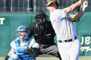 阪神サンズ本塁打でＣＳアピール　控えめに「ハッピーハンズ」ポーズも