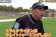 イチロー「トラとかライオンって筋トレしないじゃないですか」